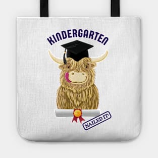 Scottish Highland Cow Kindergarten Nailed It! Tote