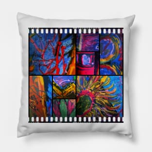 A FEAST of PRIMARY COLOURS Pillow