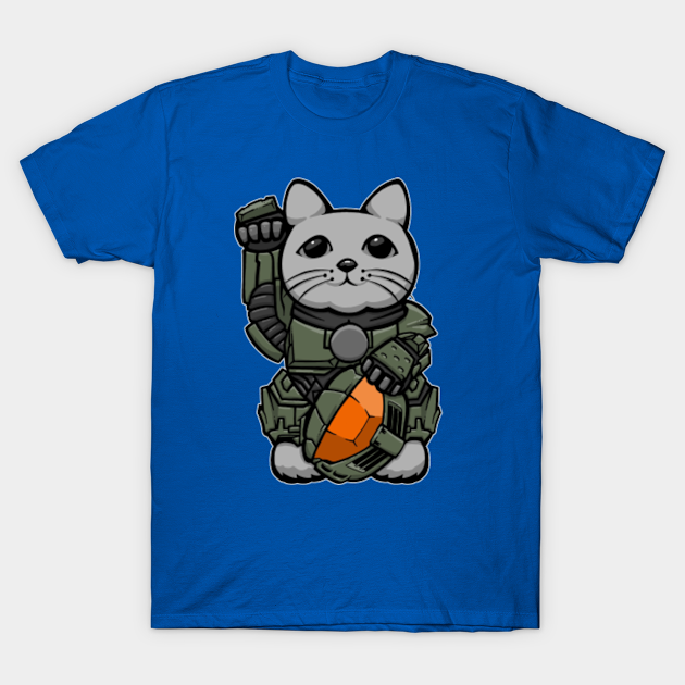 Halo Lucky Cat - Halo - T-Shirt