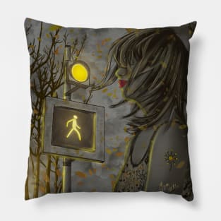 Proceed with caution Pillow