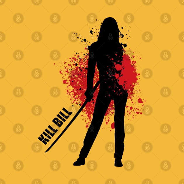 Kill Bill Tarantino Bloody Bride Design by TopTeesShop