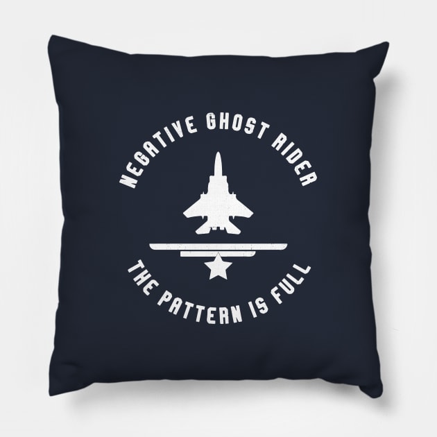 Negative Ghostrider the Pattern is full Pillow by BodinStreet