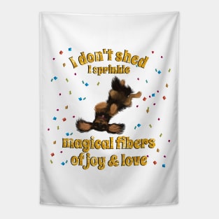 I don't shed, Black and Tan Cavalier King Charles Spaniel Tapestry