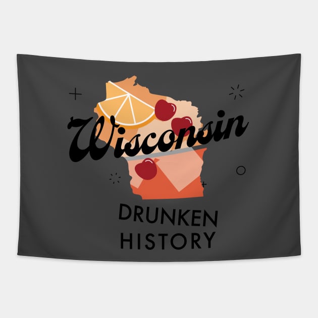 Main Podcast Logo Tapestry by Wisconsin Drunken History