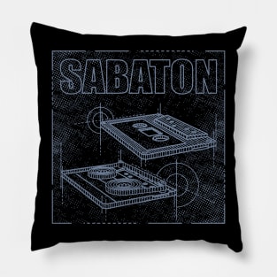 Sabaton Technical Drawing Pillow