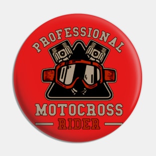 Motorcrosbrown Pin