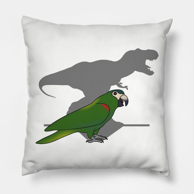 t-rex shadow - Hahn's Macaw parrot Pillow by FandomizedRose