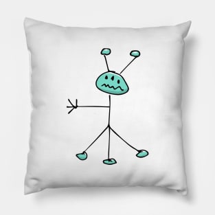 Extraterrestrial Alien UFO Pillow