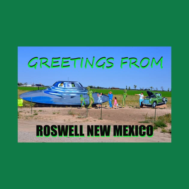 Greetings from Roswell custom card work A by dltphoto