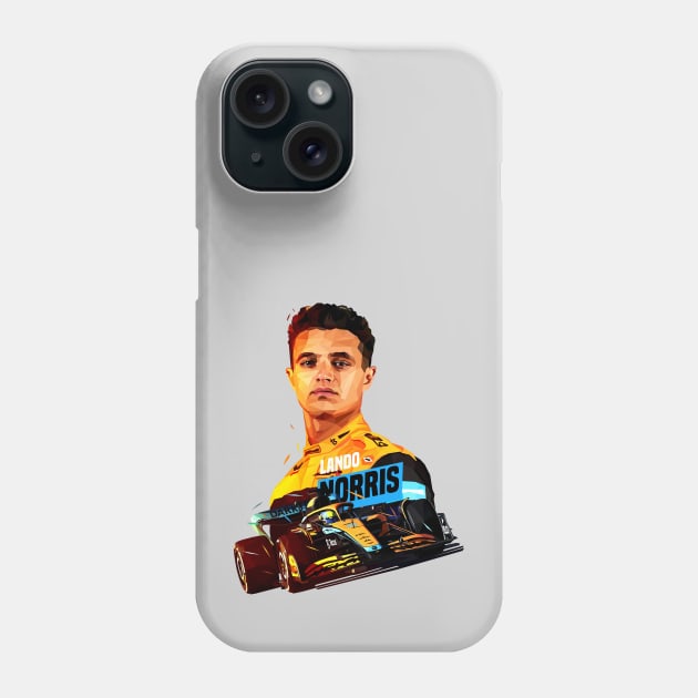 2022 Low Poly Lando Norris Phone Case by pxl_g