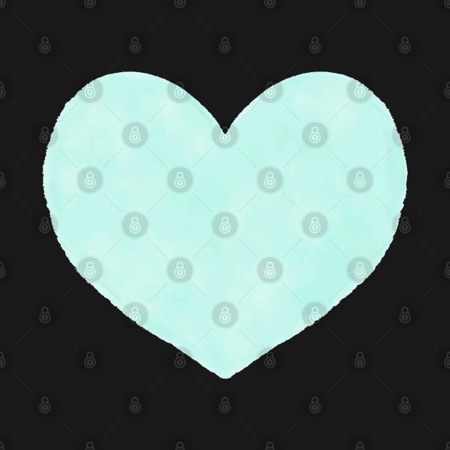 Watercolor Hearts - Mint Green Palette by AmyBrinkman