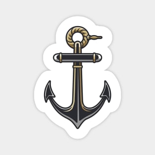 Golden Anchor  Design Magnet