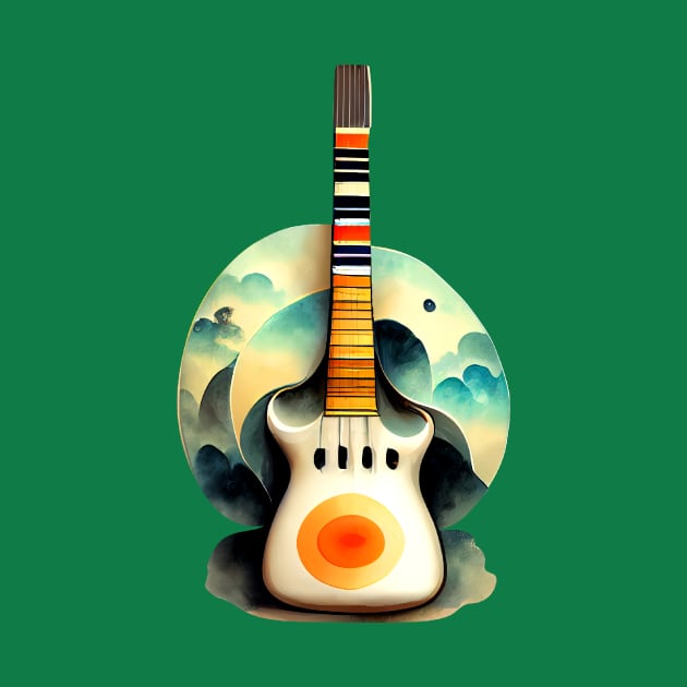 Guitar in surrealism style by KOTOdesign