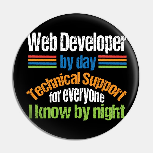 Web Developer | Struggles of the IT Professional Pin by TeesByJay