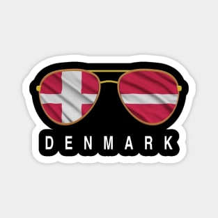 Denmark Sunglasses, Denmark Flag, Denmark gift , Danes , Danish Magnet