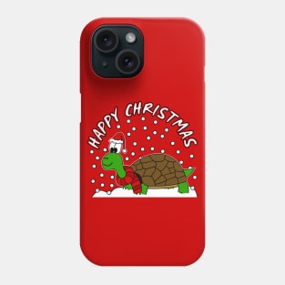 Christmas Tortoise Reptile Nature Lover Wildlife Funny Phone Case