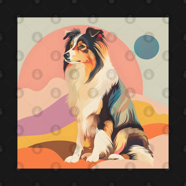 Retro Collie: Pastel Pup Revival by NatashaCuteShop