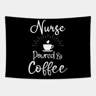 Nurse Powered By Coffee Tapestry