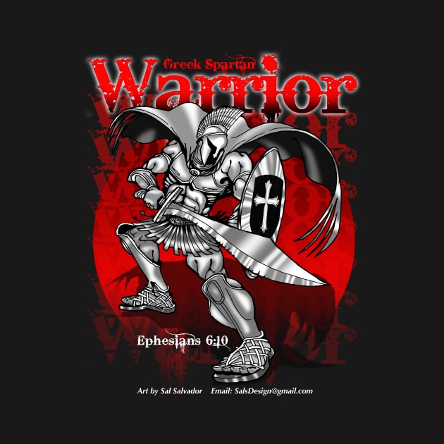 Warrior Series - Greek Spartan Warrior by MyTeeGraphics