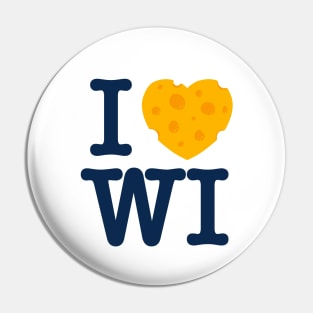 I Love Wisconsin - Milwaukee Blue Pin