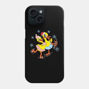 Ducklings on skates Phone Case