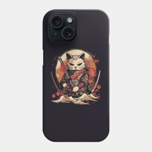 Japanese Samurai Cat Phone Case