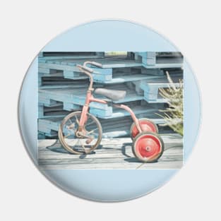 The Joy of Tricycles Pin