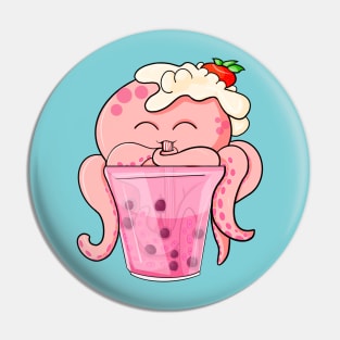 Octopus Boba Pin