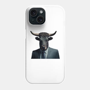 bull in a suit Phone Case