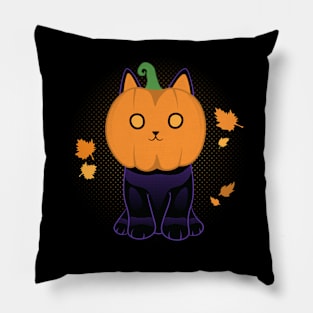 pumpkin cat Pillow