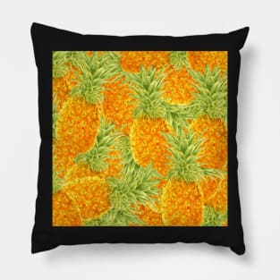 watercolor pattern with pineapples Pillow