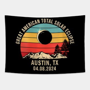 Wos Austin Tx Texas Total Solar Eclipse 2024 Tapestry