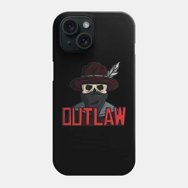 Red Dead Outlaw Phone Case by Voyagers Revenge 