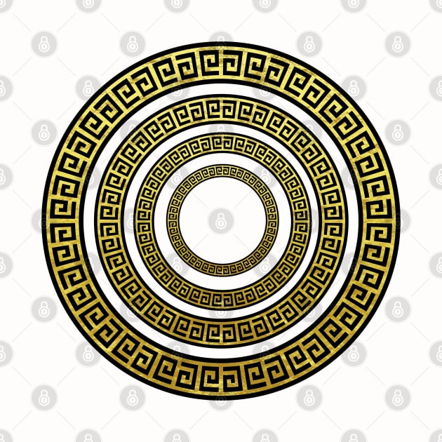 Artdeco Greek Meander Symbol by Nisuris Art