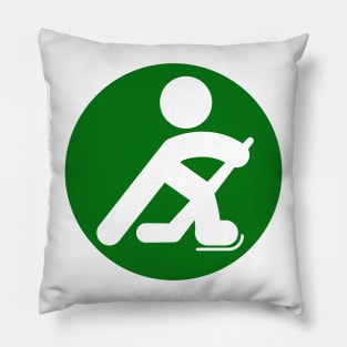 HOCKEY PLAYER SILHOUETTE Pillow