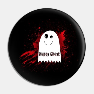 The Happy Ghost Logo Pin