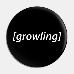 growling audio description Pin