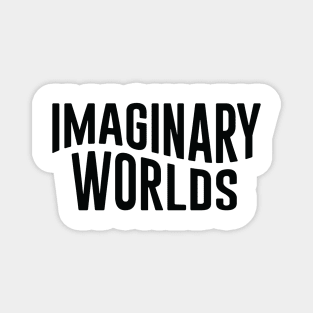 Imaginary Worlds new logo title in black Magnet