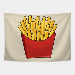 French fries cartoon illustration Tapestry