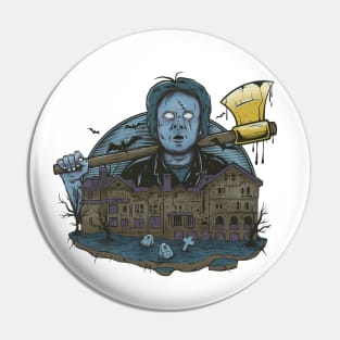 Hunted House with Axed Character Pin