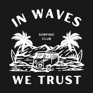 Vintage Surfing Surfer Waves T-Shirt