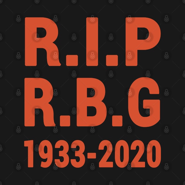 Ruth Bader Ginsburg RIP 1933 - 2020 Never Forget by Redmart