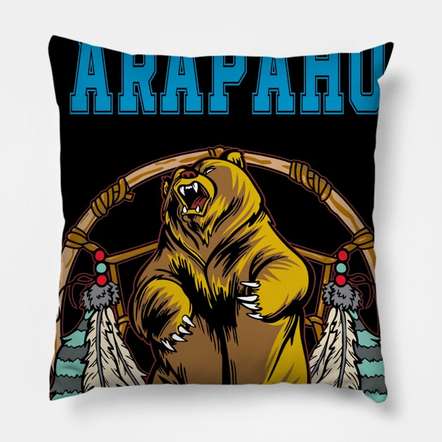 Native American Arapaho  Dreamcatcher 40 Pillow by Jaya Moore