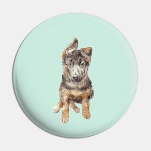 German Shepherd Puppy Pin