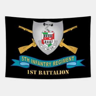 5th Infantry Regiment - DUI - 1st Battalion w Br - Ribbon X 300 Tapestry