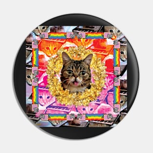 Cat Internet Royalty Pin