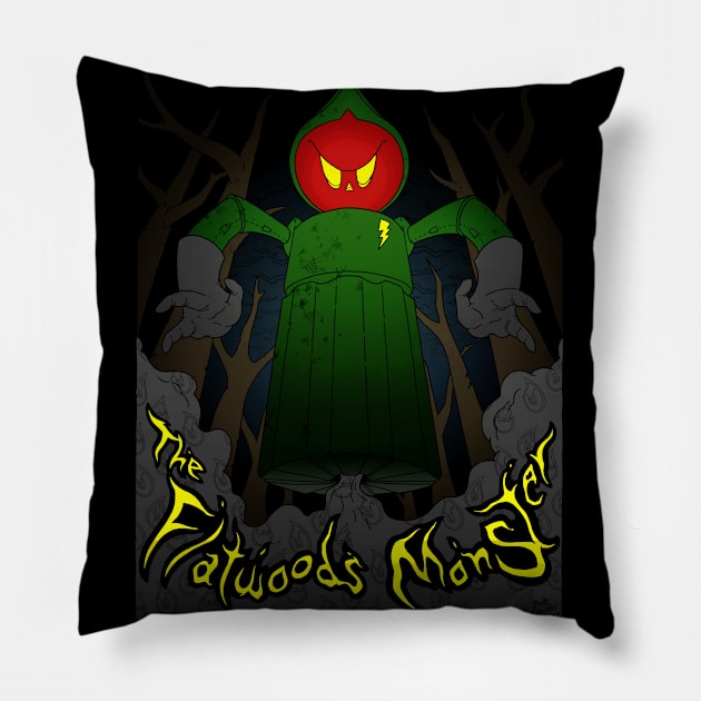 The Flatwoods Monster Pillow by BrettGeister