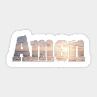 Amen Stickers Teepublic