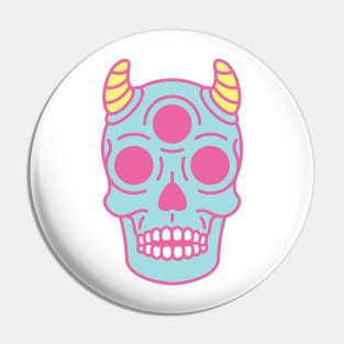 Pastel Skull Pin