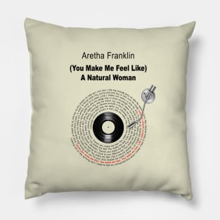 A NATURAL WOMAN LYRICS ILLUSTRATIONS Pillow